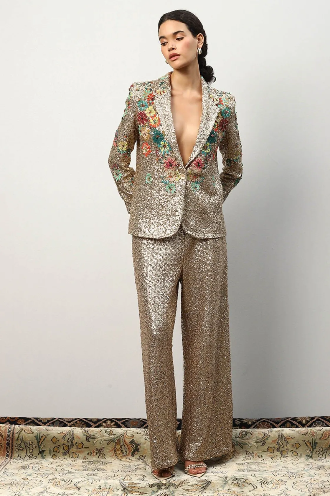 RANNA GILL Pants-Alisha Pekha In Dawn Pants Golden