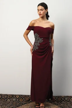 RANNA GILL Dresses-Amara Dress Wine