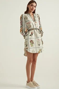RANNA GILL Dresses-Ava Dress Tile Bloom