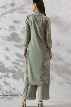 RANNA GILL Indian Tunic Sets-Avani Tunic Set Celadon