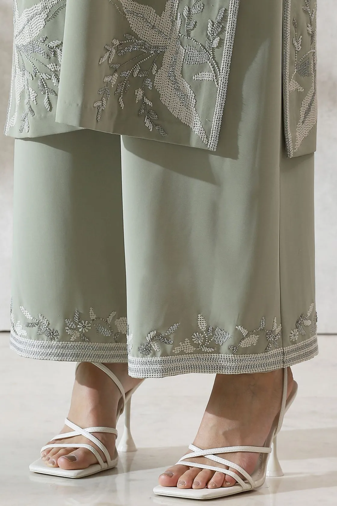 RANNA GILL Indian Tunic Sets-Avani Tunic Set Celadon