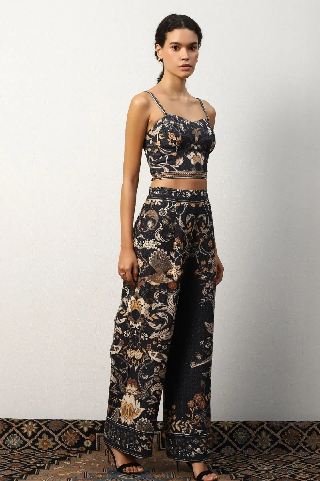 RANNA GILL Matching Sets-Caroline Corset Black