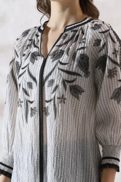 RANNA GILL Tops-Casie Blouse Black & White