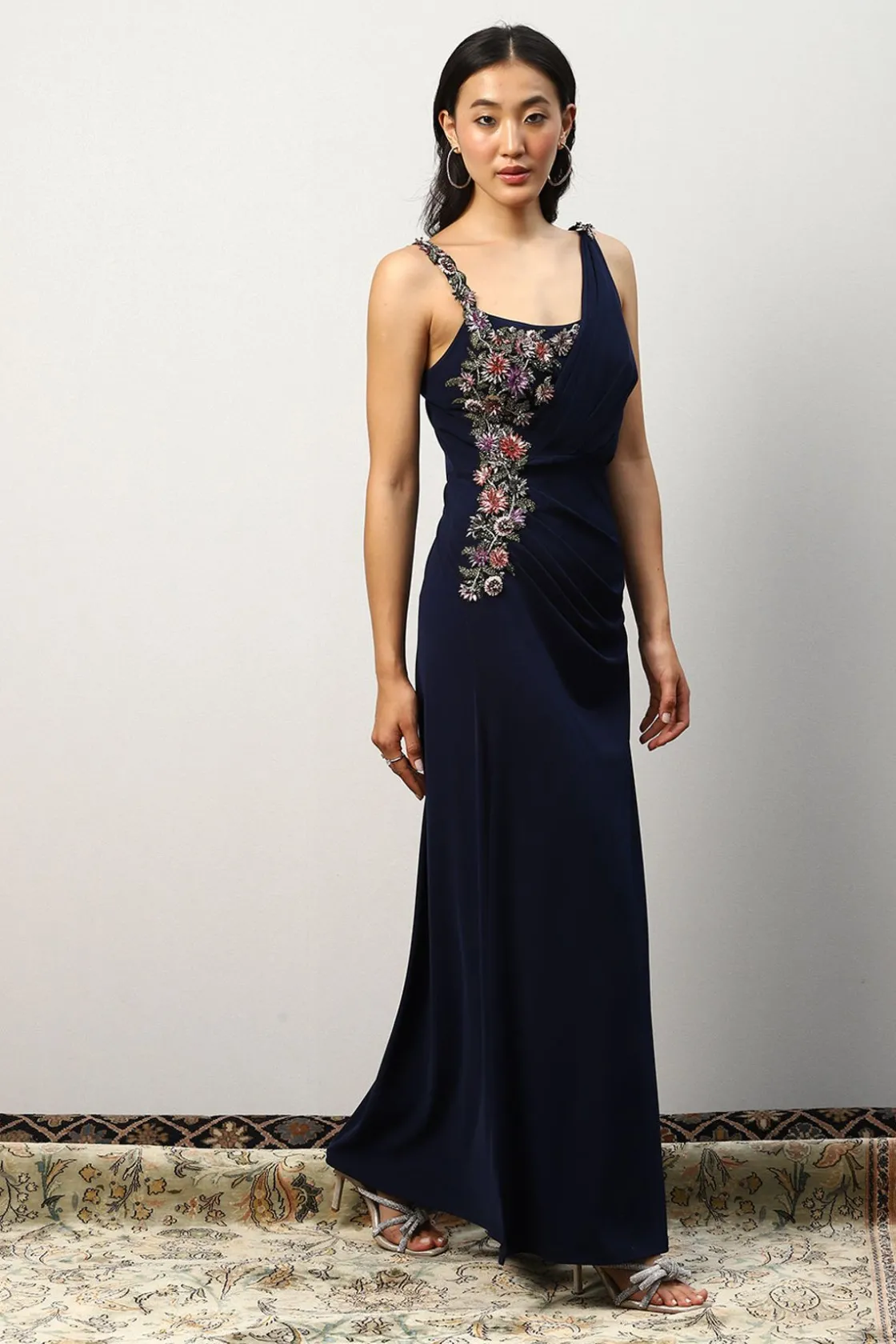 RANNA GILL Dresses-Eliana Gown Navy