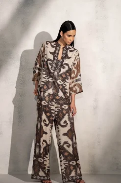 RANNA GILL Matching Sets-Elleson Blouse Brown