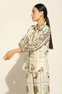 RANNA GILL Tops-Emma Blouse Off White