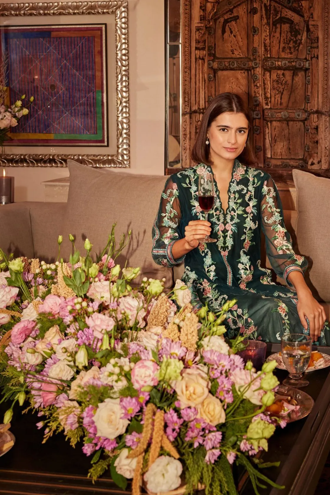 RANNA GILL Tunics-Emory Tunic Teal Forest