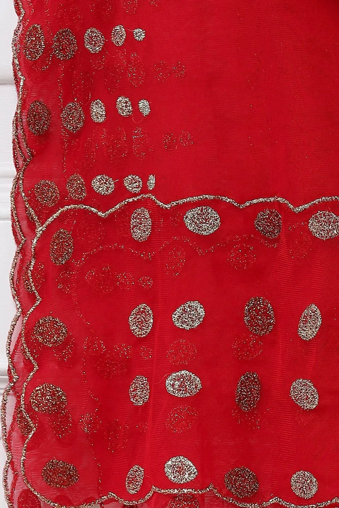 RANNA GILL Indian Tunic Sets-Haniya Tunic Set Red