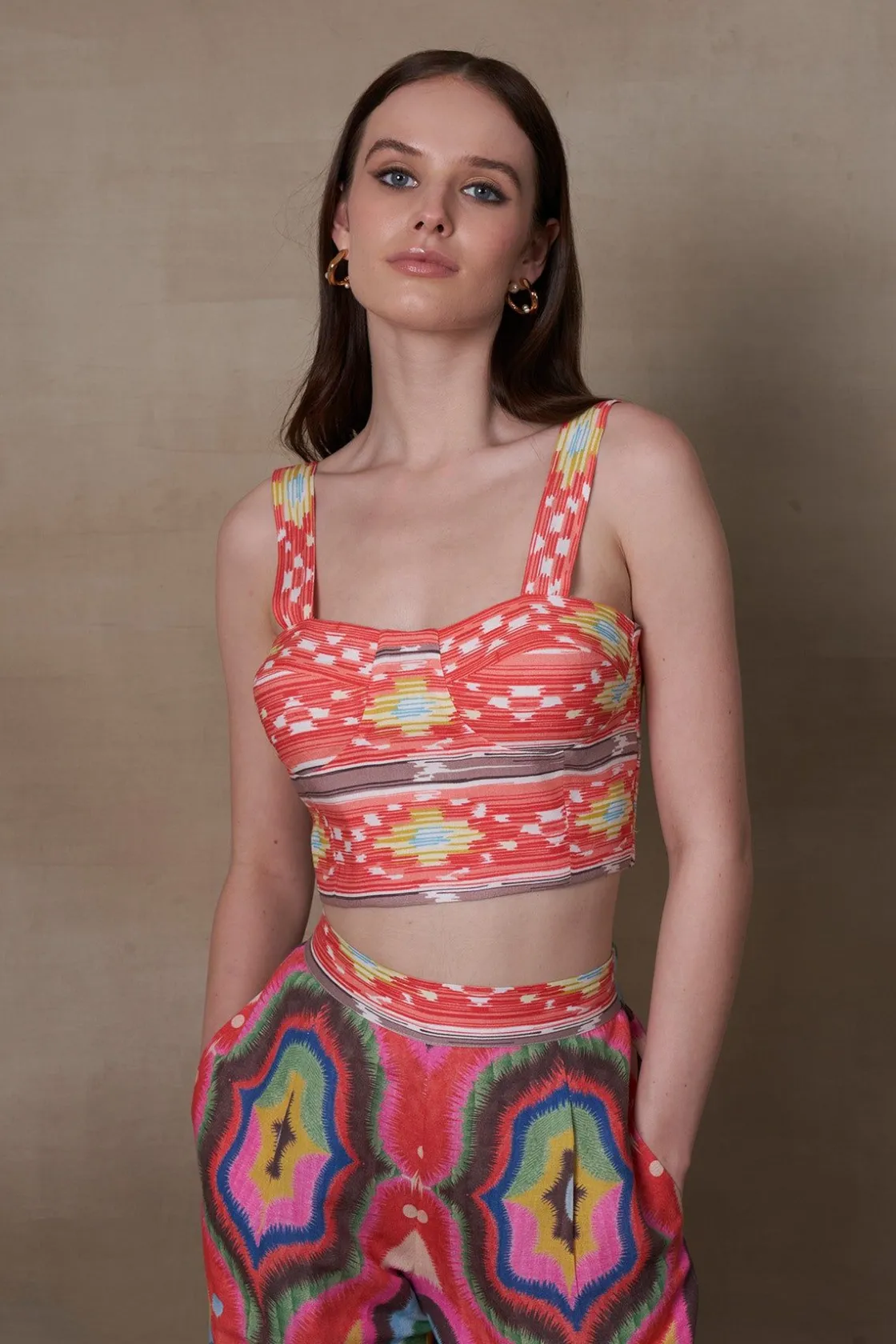 RANNA GILL Matching Sets-Iris Corset Multi