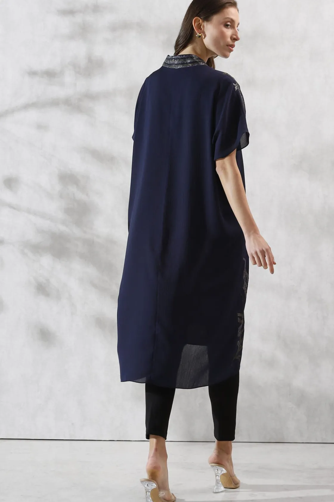 RANNA GILL Tunics-Jenna Tunic Navy Blue