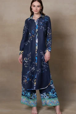 RANNA GILL Matching Sets-Kinsley Tunic Set Navy