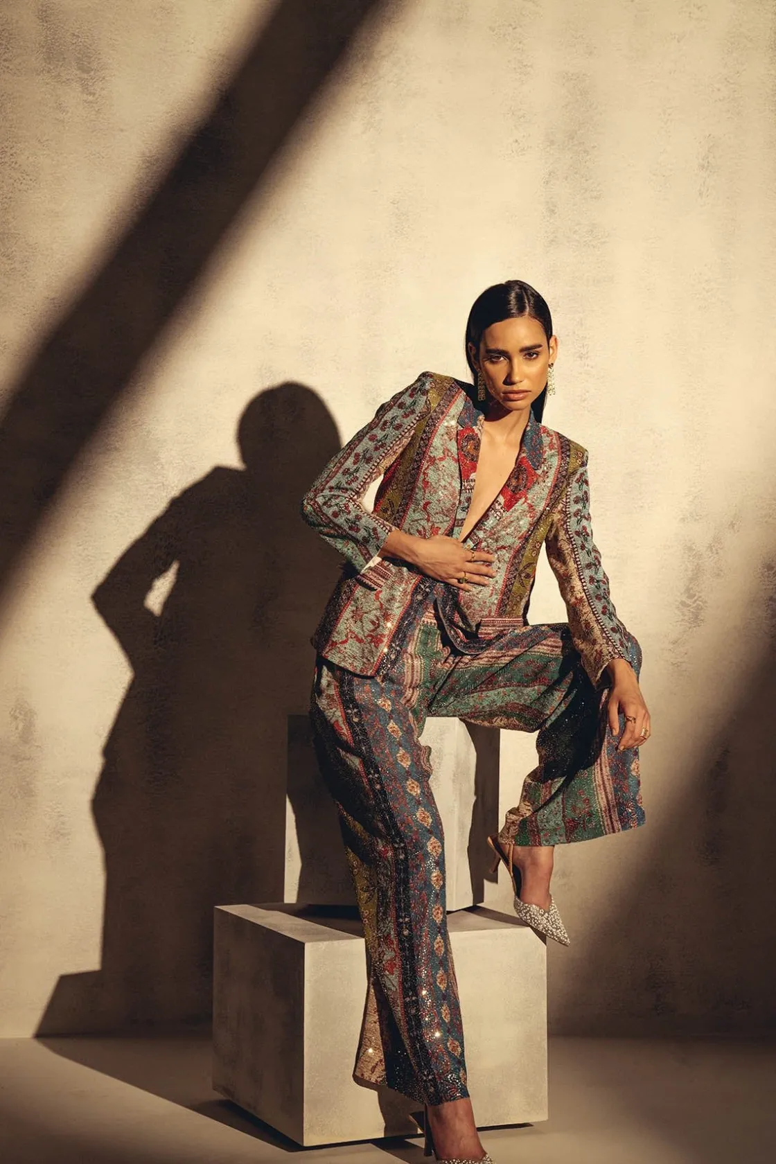 RANNA GILL Matching Sets-Koel Puri In Elsa Jacket Multi