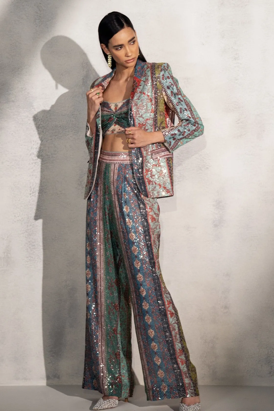 RANNA GILL Matching Sets-Koel Puri In Elsa Jacket Multi