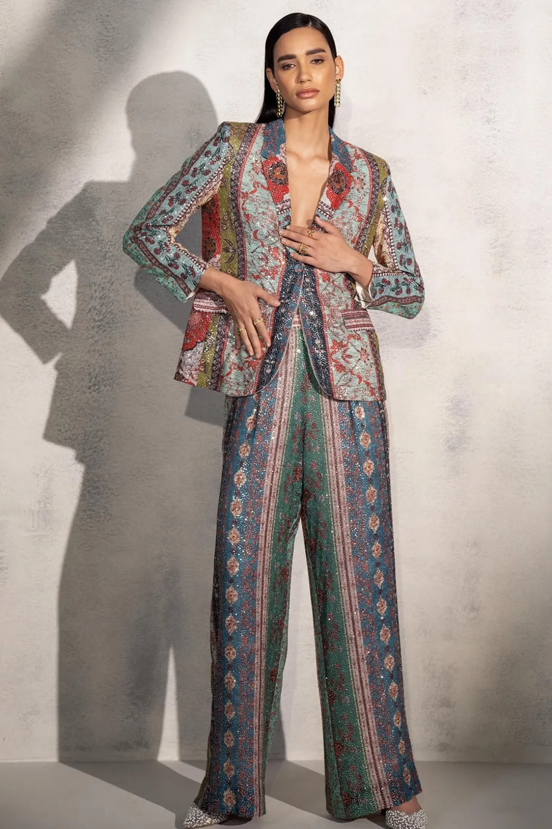 RANNA GILL Matching Sets-Koel Puri In Elsa Jacket Multi