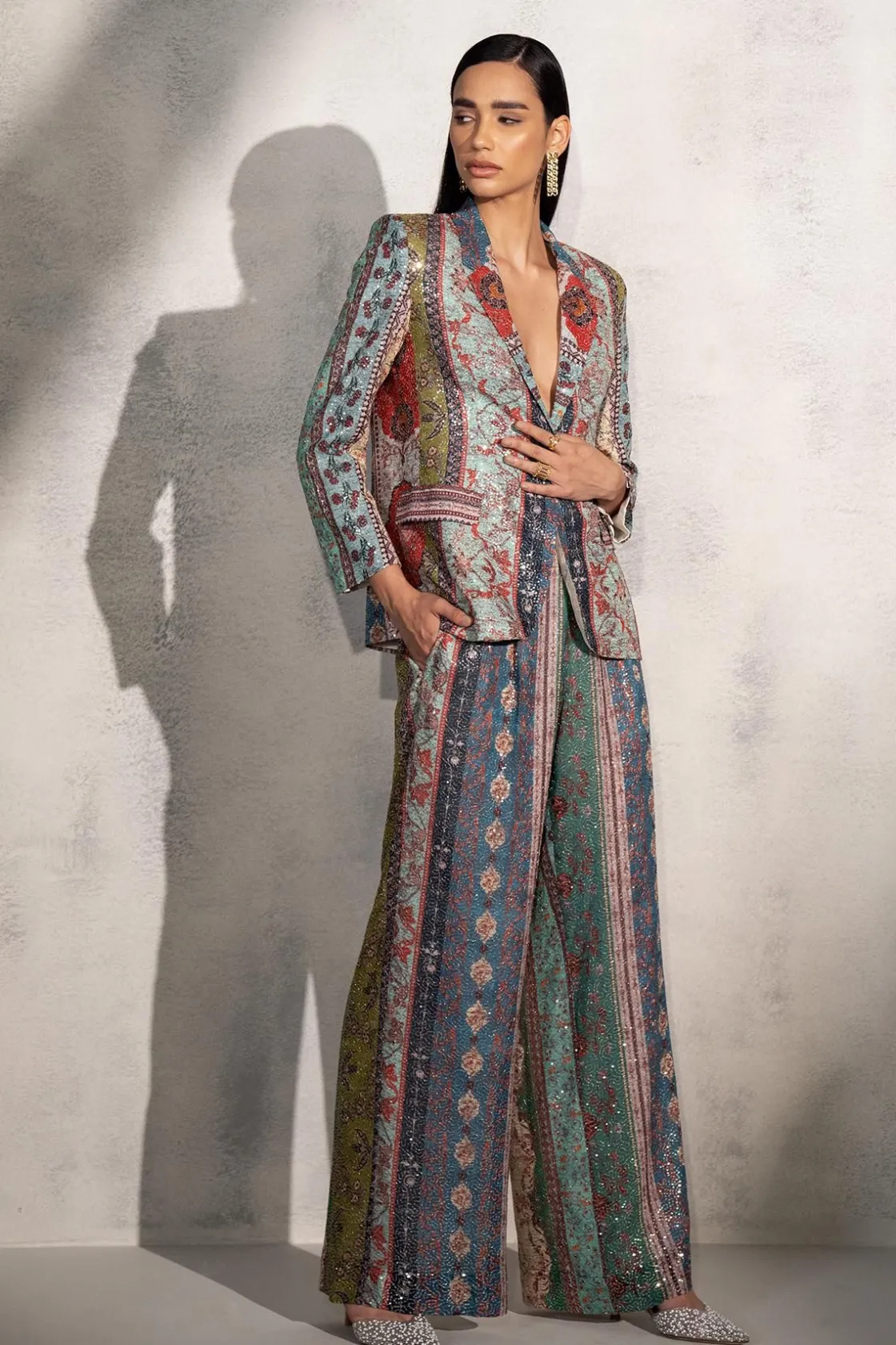 RANNA GILL Matching Sets-Koel Puri In Elsa Jacket Multi