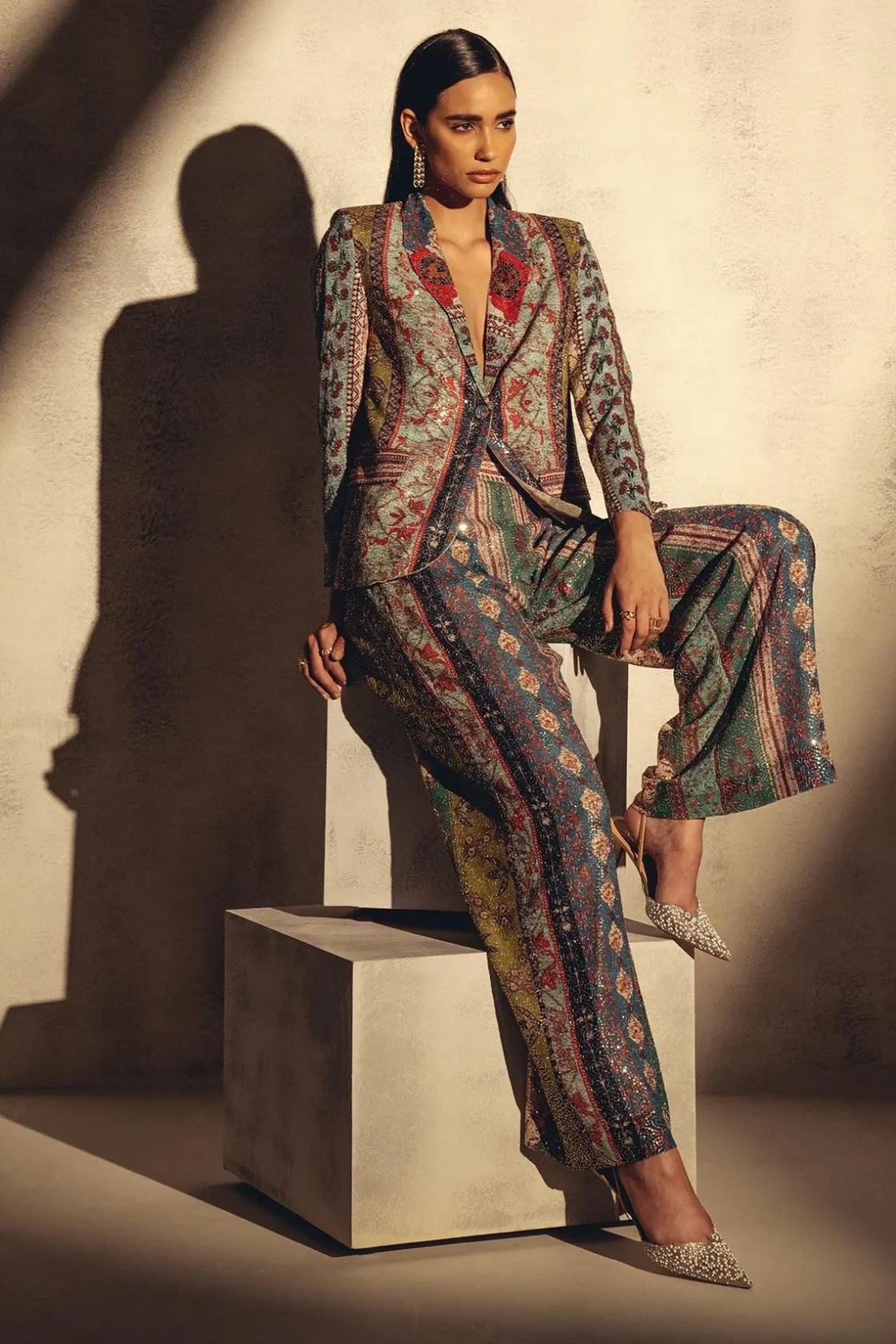 RANNA GILL Matching Sets-Koel Puri In Elsa Jacket Multi