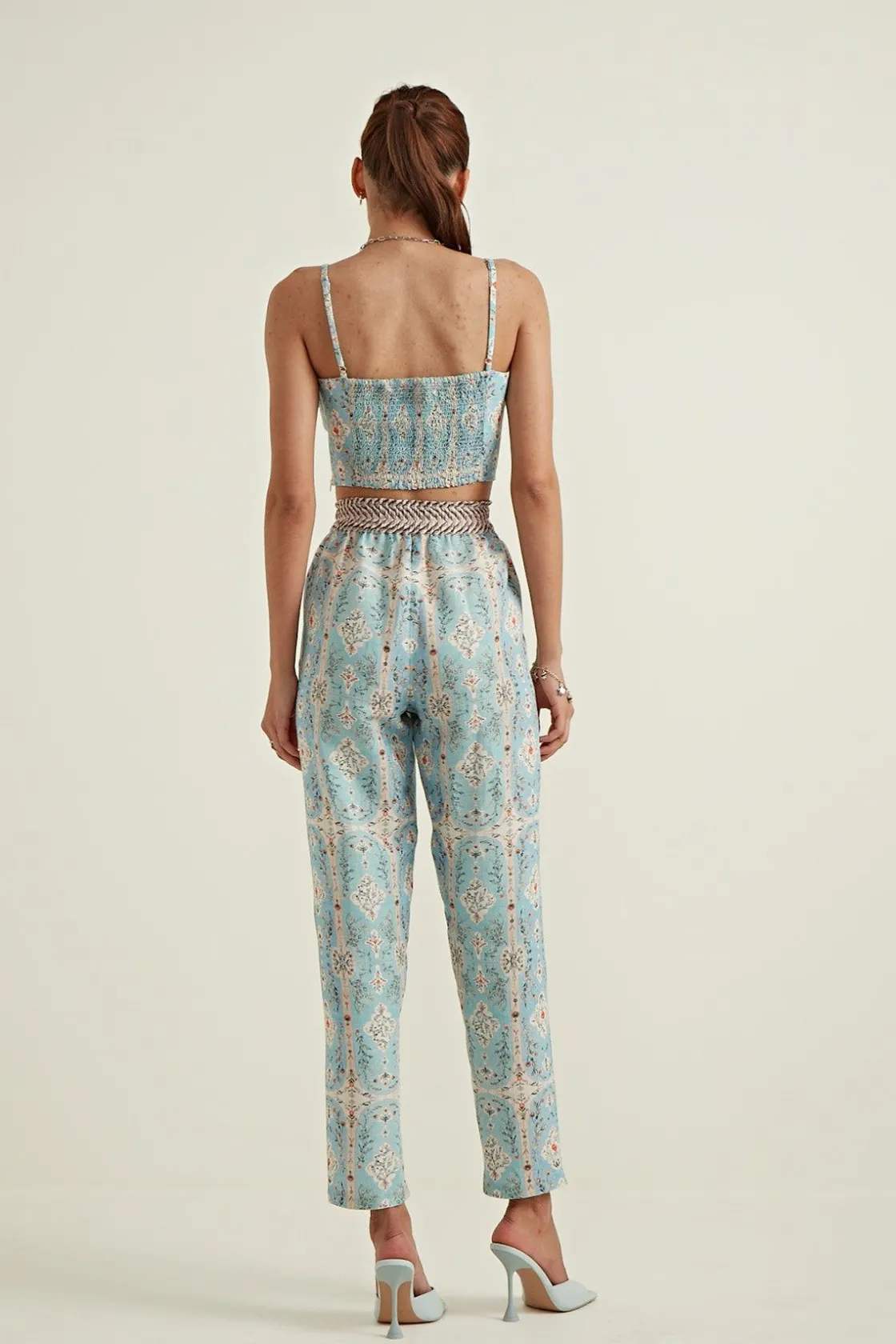 RANNA GILL Tops-Leah Bustier Blue