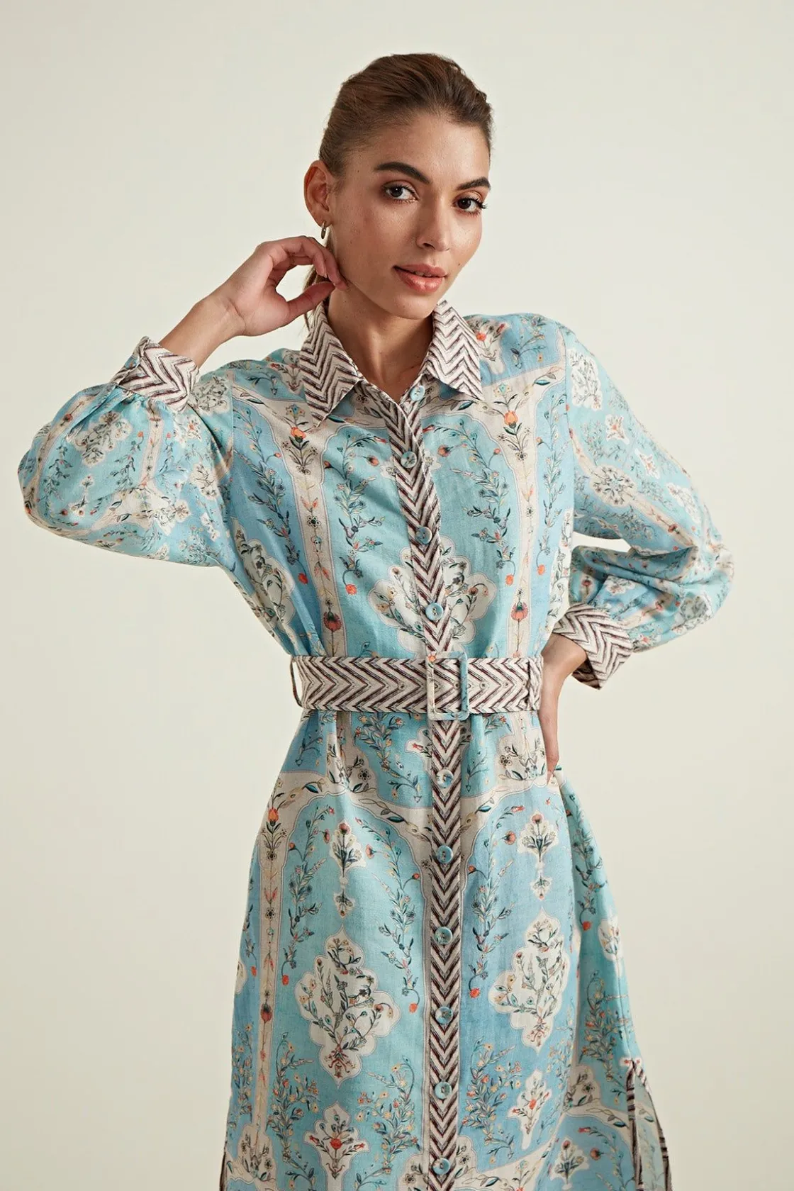 RANNA GILL Dresses-Louisa Tunic Dress Blue