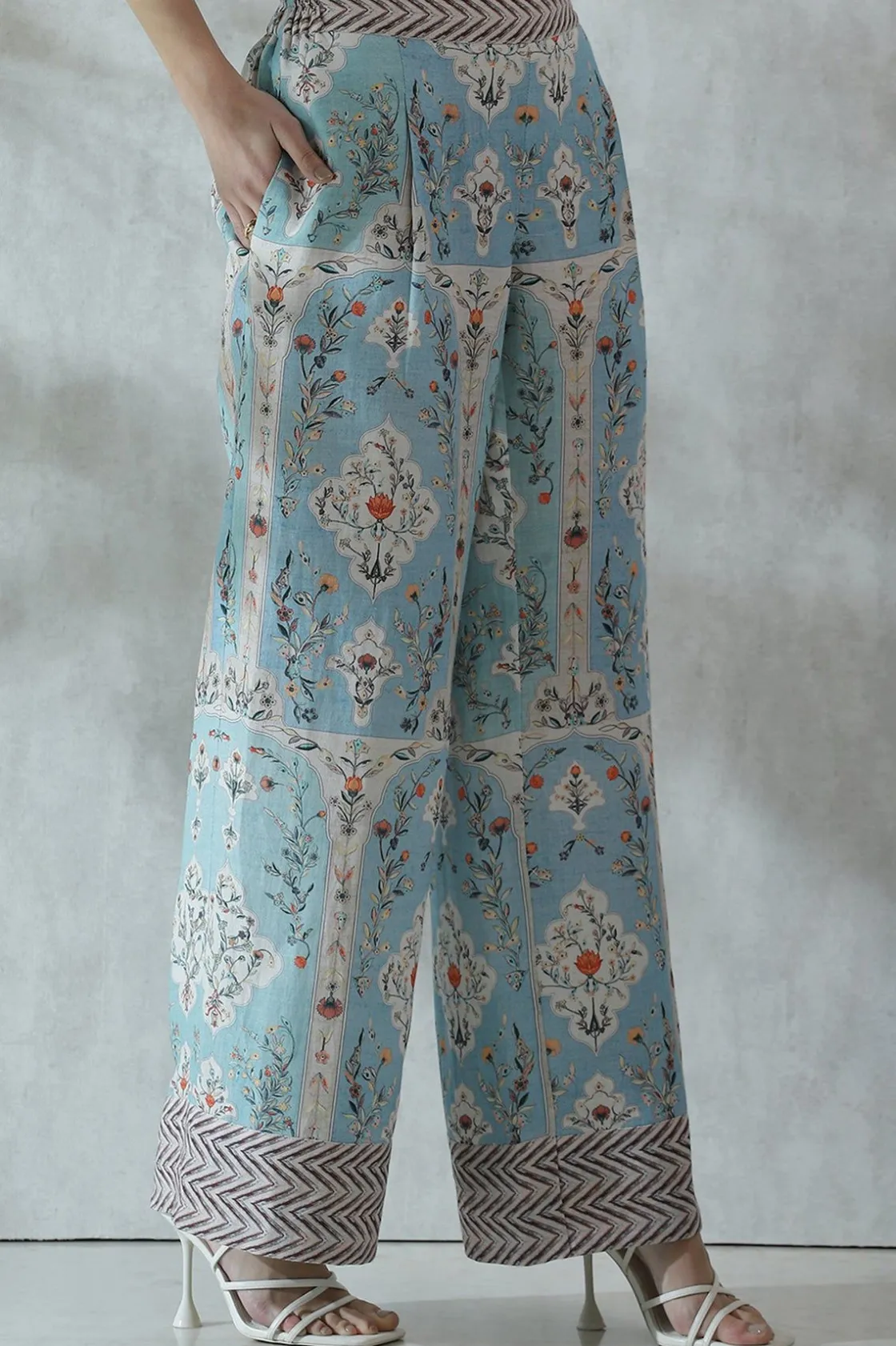 RANNA GILL Matching Sets-Louise Pant Blue