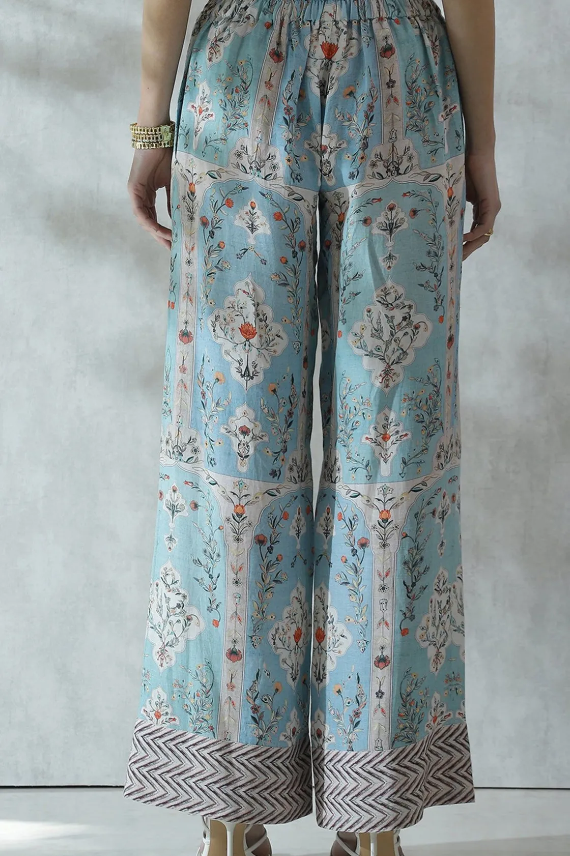 RANNA GILL Matching Sets-Louise Pant Blue