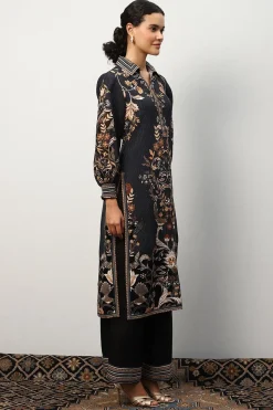 RANNA GILL Tunics-Mariana Tunic Set Black