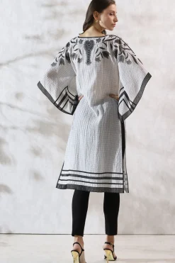 RANNA GILL Tunics-Nancy Tunic Black & White