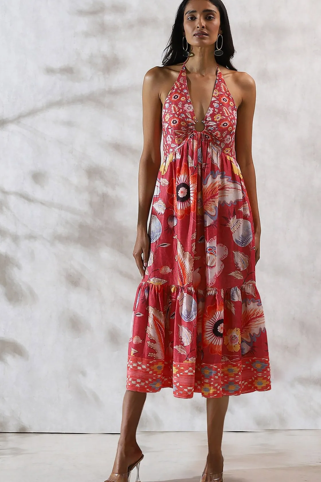 RANNA GILL Dresses-Paloma Dress Coral