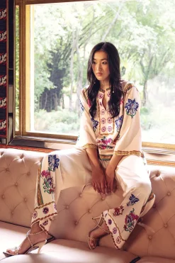 RANNA GILL Matching Sets-Pompeii Boho Matching Set Off White