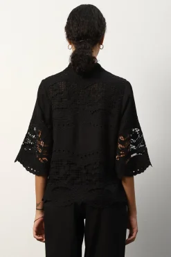 RANNA GILL Tops-Selena Blouse Black