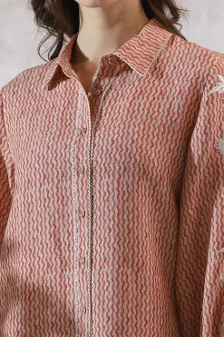 RANNA GILL Tops-Taylor Blouse Red