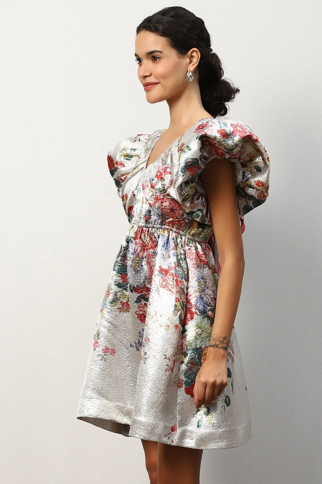 RANNA GILL Dresses-Valentine Bow-Tie Mini Dress Multi