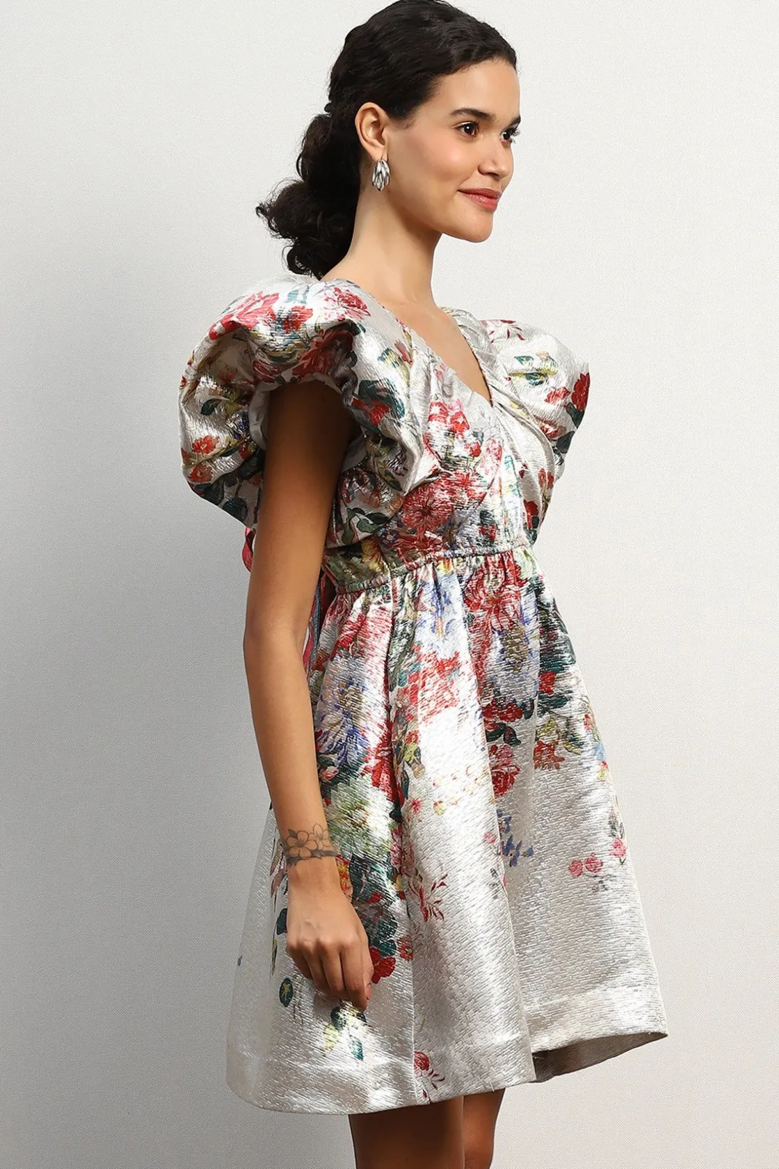 RANNA GILL Dresses-Valentine Bow-Tie Mini Dress Multi