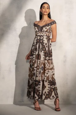 RANNA GILL Dresses-Valery Dress Brown